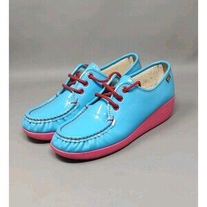 SAS Bounce Blue/Pink Walking Shoes Womens Size 8 1/2